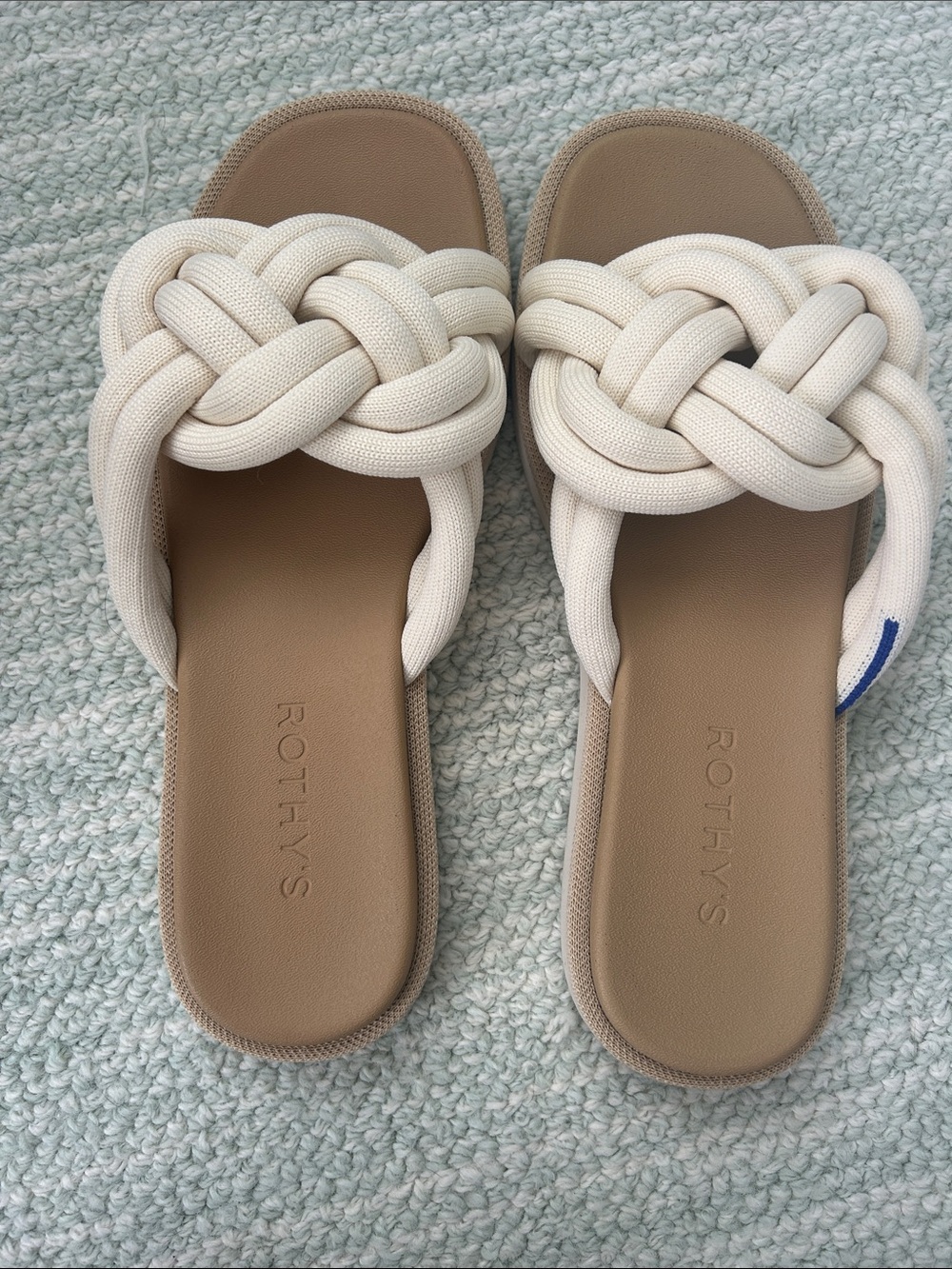 Rothy's The Summer Sandal — Cream Women’s Slide - Picture 6 of 9